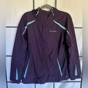 Columbia Sportswear Interchange Purple rain jacket, womens size L